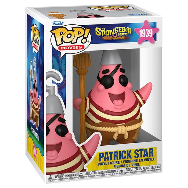 Figura Coleccionable Funko Pop Movies Bob Esponja En busca de los pantalones cuadrados Patricio 1 Pieza