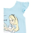 thumbnail image 4 of Disney Alice in Wonderland Infant Baby Girls French Terry Romper and Headband Newborn to Toddler, 4 of 5