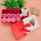 thumbnail image 1 of Caja de regalo con forma de flor de jabón con forma de corazón de melocotón y ventana, caja creativa para primera joyería, regalo de cumpleaños para el día de San Valentín, 1 of 6