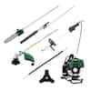 4 in 1 Multi-Functional Trimming Tool, 31CC 4-stroke Garden Tool System with Gas Pole Saw