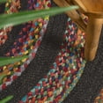 thumbnail image 5 of JONATHAN Y ANSA 6' Round Area Rug, Abyss Braided Bohemian Coastal Jute - Red/Multi, RNF117A-6R, 5 of 6