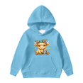 thumbnail image 5 of Shadoumai Cow Hoodie For Girls Printed Pattern Long Sleeve Hoodie Pullover Tops with Pocket Lightweight Pullover Hoodie Children Fall Winter Little Girls Clothes, 5 of 5