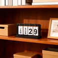 thumbnail image 6 of Dianli Gifts Desk Calendar Wooden Perpetual Flip Calendar Vintage Desktop Flip Blocks Calendar Wooden Block Calendar for Student Dorm Room Desk Home Office Living Room Bedroom Decor, 6 of 8