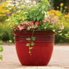 Better Homes and Gardens Bombay Decorative Outdoor Planter, Red Sedona