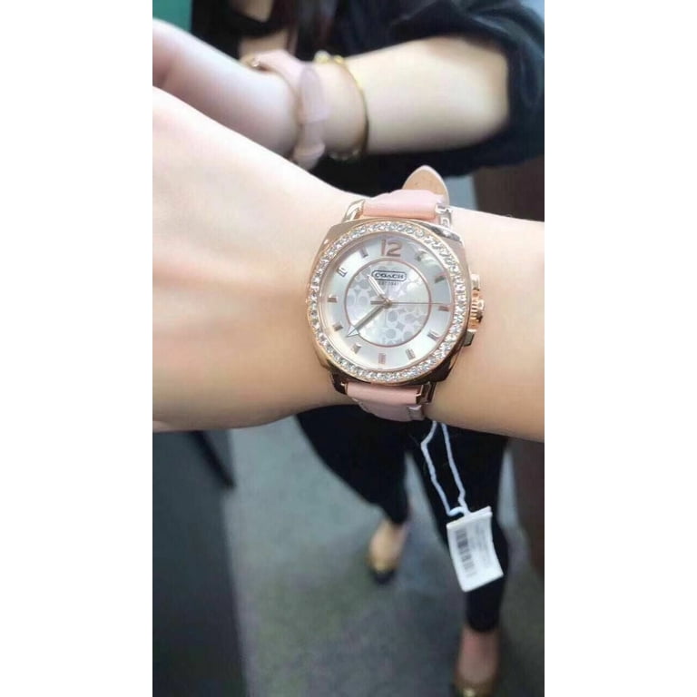 Coach, Women's Watch, 14503151, Rose Gold Case Pink Strap