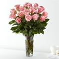 thumbnail image 3 of Long Stem Pink Rose Bouquet - 12 Pink Roses, 3 of 4