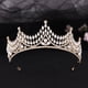 thumbnail image 3 of Zhuge Tiara de boda para novia, diadema de princesa, corona de novia, joyería para el cabello con diamantes de imitación de cristal, decoración para novia, cumpleaños, graduación, boda (plateada), 3 of 4
