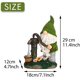 thumbnail image 2 of Decoraciones de Gnomos de Jardín JAMW Estatua de Jardín Al Aire Libre de Gnomo Divertido Grande 29 cm Con Luces Solares, 2 of 5
