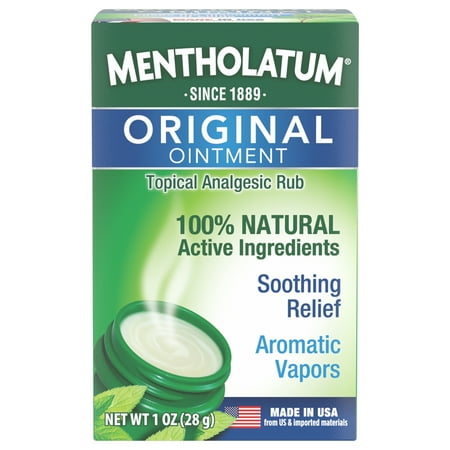Mentholatum Original Chest Rub Ointment, Jar, 1oz