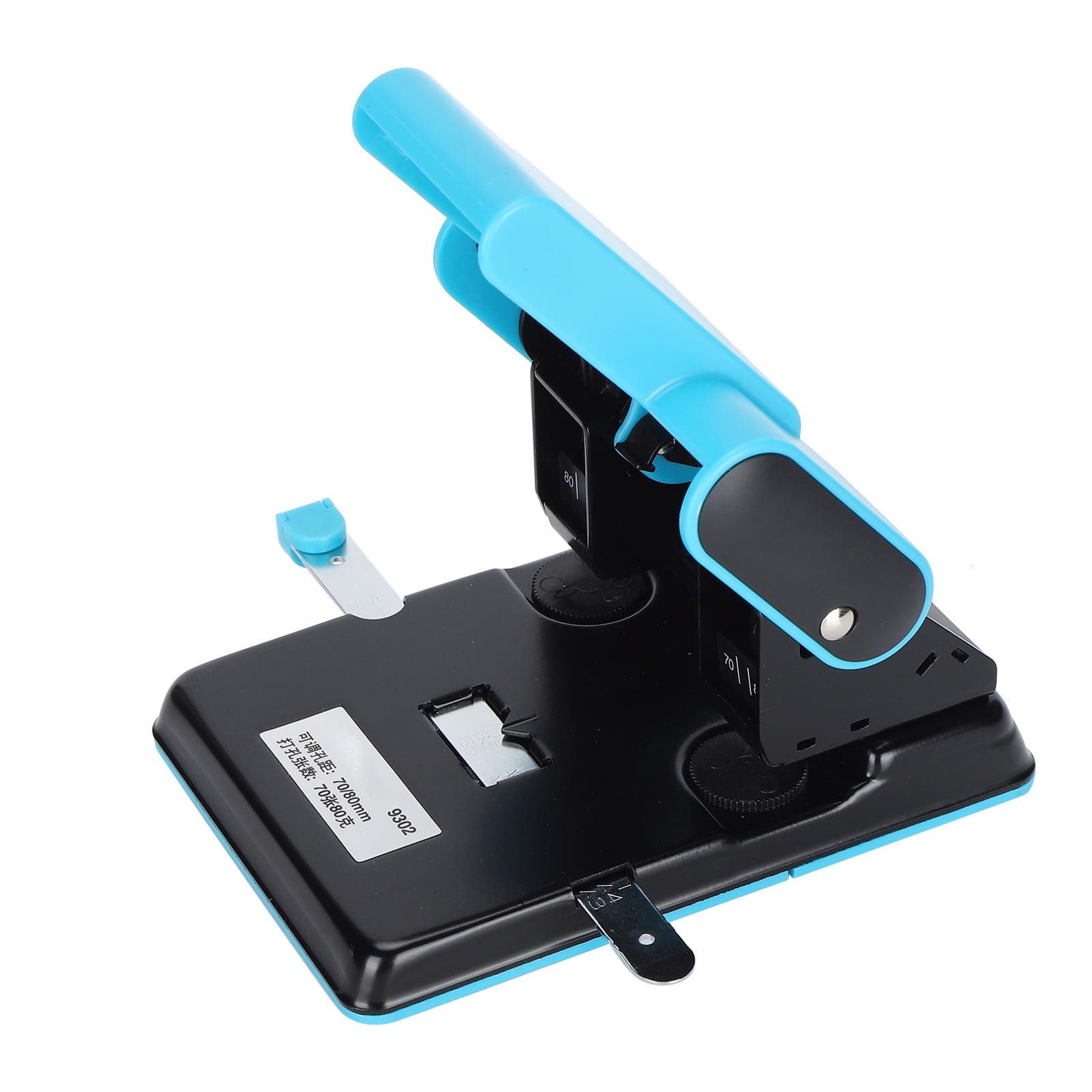 YAHHU Heavy Duty 2 Hole Puncher Paper Crafting Tool Adjustable 70 Sheet Capacity for Home Office, Blue color, 7.09 inches / 18.00 cm length [cite: 1, 7]