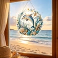thumbnail image 4 of PLPPYFS Dolphin Diamond Art Kits for Adults, Acrylic Hanging Suncatcher Dolphin Diamond Suncatcher, Special Shaped Diamonds, Hanging Chain, Complete DIY Craft Tools, Hanging Ornament, 4 of 7