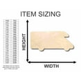thumbnail image 2 of Unfinished Wood RV Shape - Camping - Craft - up to 46" DIY 3" / 1/8", 2 of 3