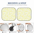 thumbnail image 6 of Daiia Yellow Lemon Leaves 2PCS Car Windshield Sun Shade, Foldable Sun Shield for Car Front Window, Auto Sun Blocker Visor Protector Universal for Truck SUV Pickup-Small, 6 of 7