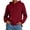 Wine, variant on Hilenly Hoodies for Women Split Hem Drawstring Comfort Travel Hoodie Tunic Sweatshirts with Pocket