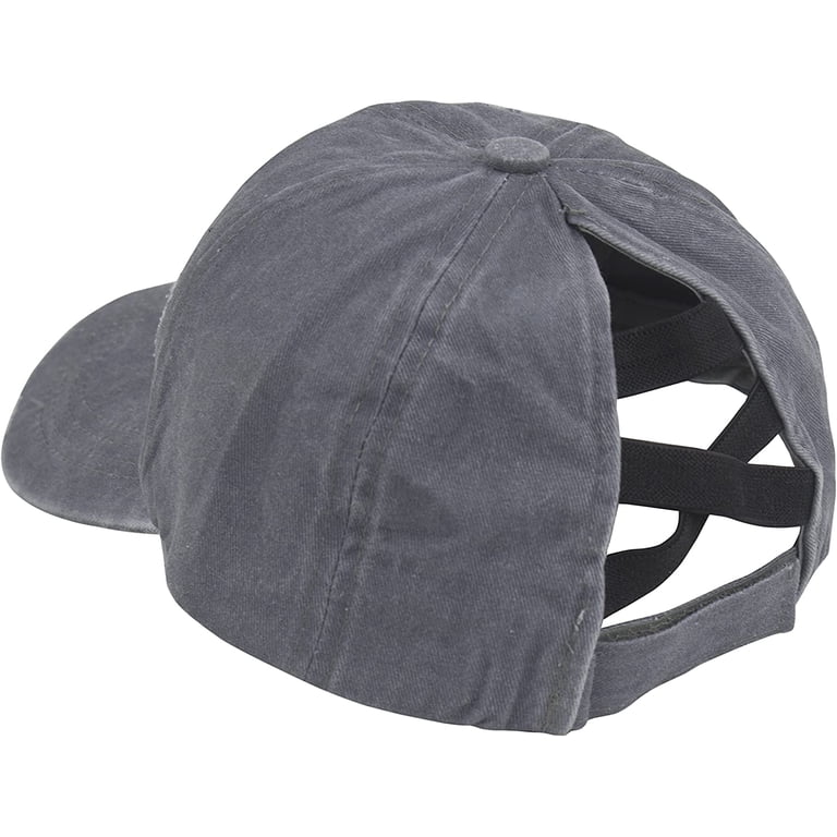 Muryobao Women Female Criss Cross Ponytail Baseball Cap  display picture 3