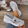 thumbnail image 5 of Orthopedic Shoes for Women,Women Wide Width Breathable Walking Comfortable Slip on Sneakers,Non Slip Arch Support Slip on Shoes Gray 9, 5 of 7
