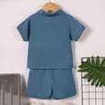 thumbnail image 4 of KyCheLot Baby Boy 2 Piece Outfits Button up Golf Shirt and Short Pant Summer Clothes for 2-8 Years, 4 of 7