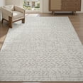 thumbnail image 2 of Area Rug x Rugs for Living Room Bedroom High Low Textu Jacquard Boho Neutral Carpet Non Slip Machine Washable Rug Dining Nursery Living Room Farmhouse Rug, 2 of 6