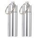 thumbnail image 1 of Soporte para palillos, 2 piezas - Estuche portátil de palillos de aleación de aluminio, bolsillo impermeable para palillos con llavero (55 mm), 1 of 6
