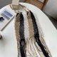 thumbnail image 2 of Lady Bohemian Satchel Bags Bolsos tejidos con cuerda para vacaciones en la playa (negro), 2 of 8