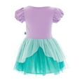 thumbnail image 3 of Disney Princess Toddler Girls Little Mermaid Cosplay Dress with Puff Sleeves, Sizes 12M-5T, 3 of 7