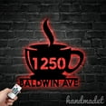 thumbnail image 5 of Handmadetneonsign Coffee Address House Number, Coffee Home Address Metal, Coffee Metal Wall Sign 63570, 5 of 5