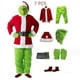 thumbnail image 2 of Disfraz de Grinch, disfraz de Navidad, disfraz de Papá Noel para adultos, conjunto + máscara, 2 of 4