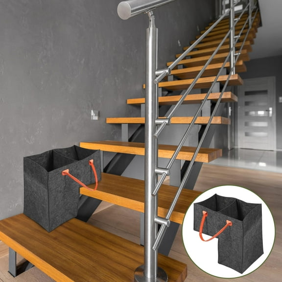 HONMEET Stair Basket Organizer Felt for Stairs Space Optimization, Storage Solution, 1 Piece