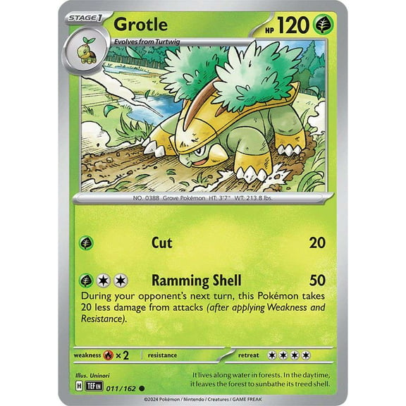 Pokemon Scarlet & Violet Temporal Forces Common Grotle #11