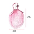 thumbnail image 3 of Portable Cotton Shopping Mesh Bag Ecology Reusable Short Handle Grocery Bags String Mesh Bags Eco-Friendly Lightweight Tote Foldable Large Capacity Carrying Store Utensils, 3 of 14