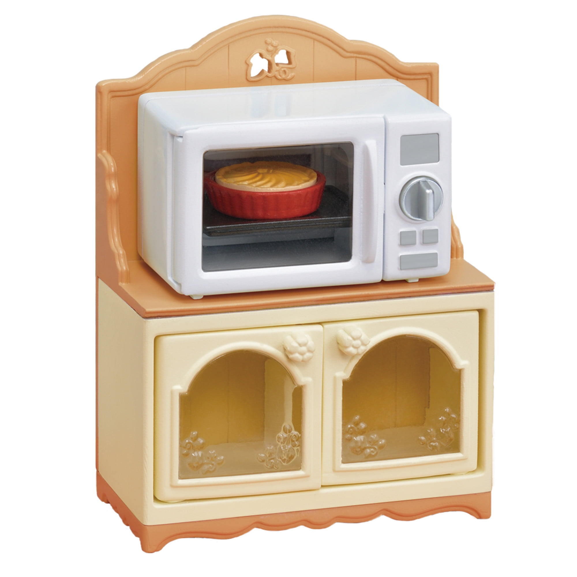 Calico Critters Furniture Microwave Oven & Cabinet NEW Epoch