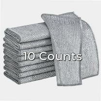 10 Counts Dishwashing Rags，Multipurpose Non-Scratch Wire Dishcloths for Kitchen Cleaning，Wet and Dry Use, Reusable Wire Cleaning Cloths for Kitchen, Sinks, Pots, and Pans