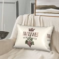 thumbnail image 6 of KLL Wine Pattern Silk Pillowcase for Hair and Skin Standard Size 20"X 30" Soft Breathable Pillow Covers for Sleeping, 6 of 7