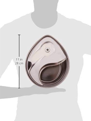 Stainless Steel Pet Fountain with Raindrop Design, 60oz Capacity