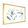 thumbnail image 2 of Designart 'Tropical Jungle Leaves On White' Bohemian & Eclectic Framed Art Print, 2 of 4
