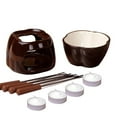 thumbnail image 2 of Chocolate Fondue Set Chocolate Cheese Fondue Pot Ceramic Fondue Set for Melting Chocolate Cheese, 2 of 8