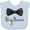 AE-Light Blue, variant on Inktastic Ring Bearer Black Bow Tie and Gold Wedding Ring Boys Baby Bib