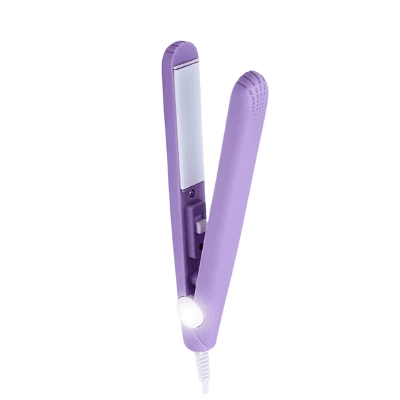 Mini Plancha de cerpamica para el cabello de bolsillo portátil Color Lila