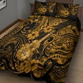 thumbnail image 2 of Hawaii Ukulele Duvet cover Polynesian Pattern Gold Version LT01, 2 of 5
