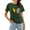 Forest Green, variant on NFTOEIULA Women Butterfly Daisy Graphic Crew Neck Short Sleeve T-Shirt