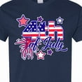 thumbnail image 4 of Inktastic 4th of July Fireworks Stars and American Flag T-Shirt, 4 of 5