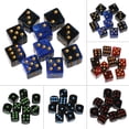 thumbnail image 3 of Dosaele 10 Pcs Perles de dés en Acrylique Multicolores 15mm, Jeu de Table Portable à Six Faces, 3 of 14