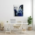 thumbnail image 2 of Stupell Industries Lively Indigo Blue Abstraction Chaotic Line Collage Abstract Painting Gallery Wrapped Canvas Print Wall Art, 30 x 40, 2 of 6