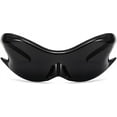 thumbnail image 2 of FEISEDY Futuristic Sunglasses, Fashion Alien Y2K Wrap Around for Women Men B4135, 2 of 7
