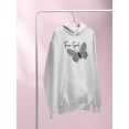 thumbnail image 3 of Butterflies And Leopard Print Hoodie Women -Image by Shutterstock, Female 4X-Large, 3 of 4