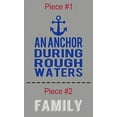 thumbnail image 3 of Family an Anchor During Rough Waters Wall Letters Decals Quote, 28 x 18 , Chocolate & Warm Gray, 3 of 4