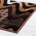 thumbnail image 4 of Chocolate AllStar Modern Runner. Contemporary Woven Area Rug. Drop-Stitch Weave Technique. Carved Effect (2' 0" x 7' 0"), 4 of 6