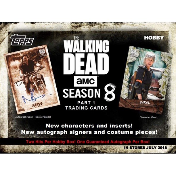 The Walking Dead Season 8 Trading Card Hobby Box Walmart Com