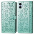 thumbnail image 1 of Funda Cartera FOXDOCK para Samsung Galaxy A04E , Flip PU con Relieve de Gatos y Perros, Tarjetero y Soporte, 1 of 6