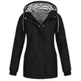 thumbnail image 3 of Neewe Women's Waterproof Rain Jacket Lightweight Raincoat Hooded Hiking Jacket Softshell Windbreaker, 3 of 8